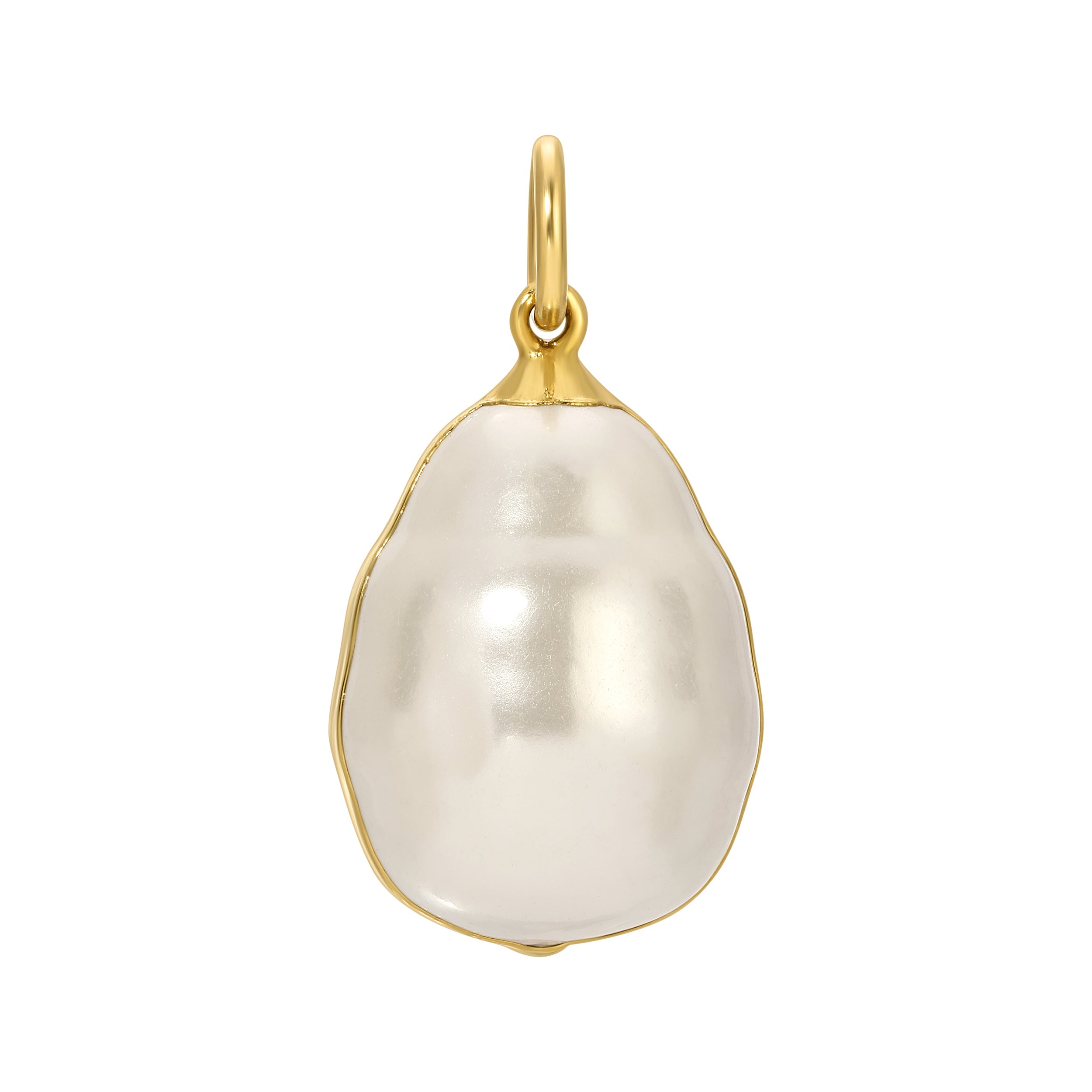 The Baroque Pearl Charm - White us054-2055