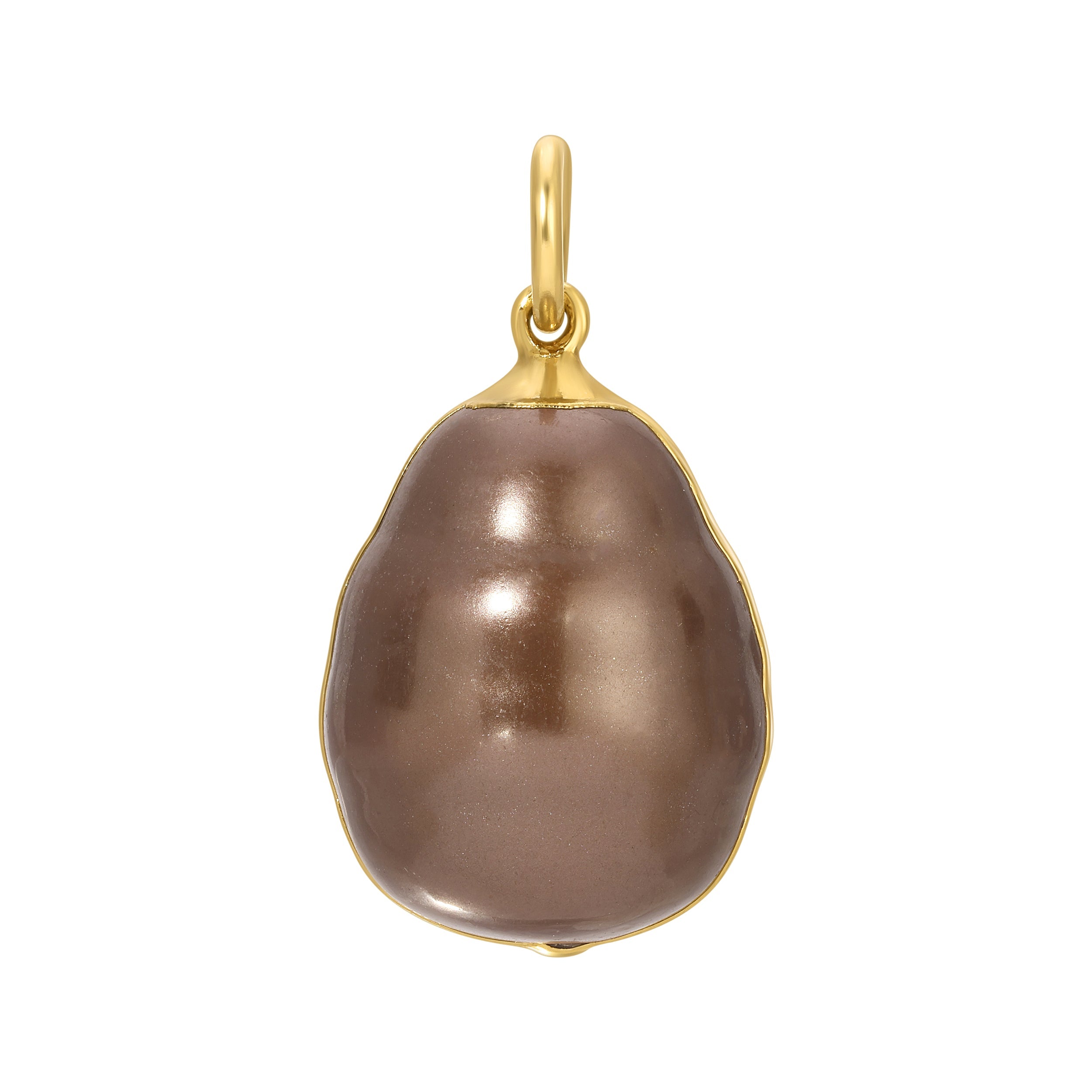 The Baroque Pearl Charm - Chocolate us054-2057